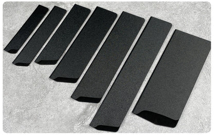 Grandsharp Kit de Proteção de Lâmina de Faca 8 Peças Preto Universal ABS Plástico Não Tóxico Livre de BPA Forro de Feltro Ferramentas de Cozinha para Chef
