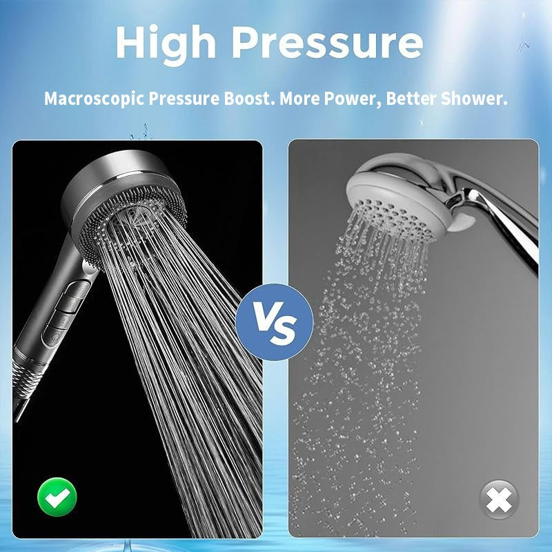 Shower Head High Pressure Doubled Filtration Multi-function Water Outlet Modes Silicone Shower for Bathroom Accessories