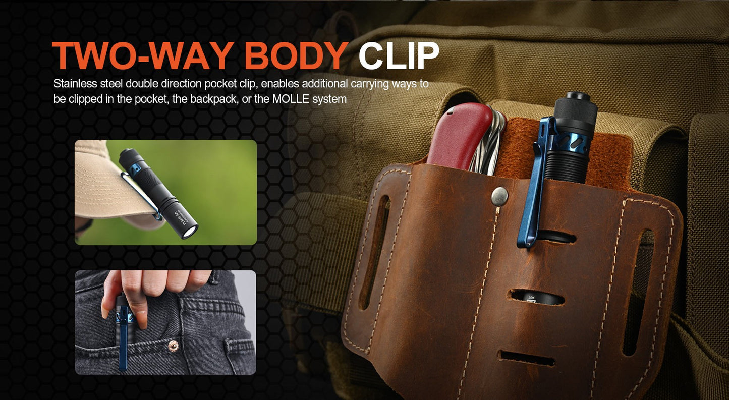 ACEBEAM pokelit AA 14500 Flashlight AA torch 1000 lumen outdoor keychain mini flashlight rechargeable 280 meters flashlight