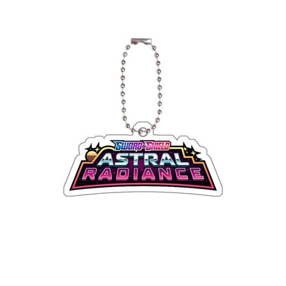 Chaveiro de acrílico de série completa para Mega Evoluções em inglês Sv10 Sv11 Sv9 151 Logotipo Anime Pingente de acrílico de decoração de bolsa