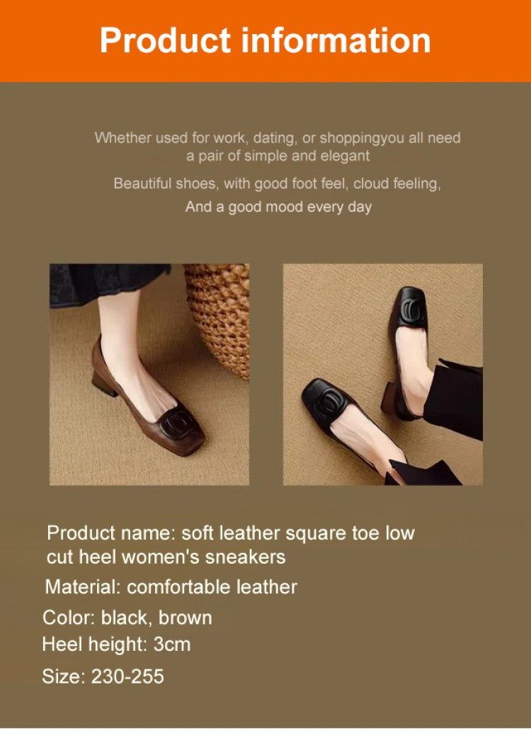 Spring New Women Flats Round Toe Shallow Slip On Ladies Casual Ballet Shoes Soft Leather Eelgant Dress Shoes