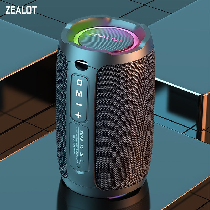 ZEALOT-S49 Alto-falante bluetooth portátil Som estéreo 360° 20W à prova d'água IPX6 bluetooth 5.0 Excelente desempenho de graves