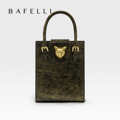 BAFELLI 2025 NEW WOMEN'S HANDBAG CAT LUXURY BRAND DESIGNER ORIGINAL STYLE TRENDING SHOULDER CASUAL BAGS MINI TOTE CROSSBODY