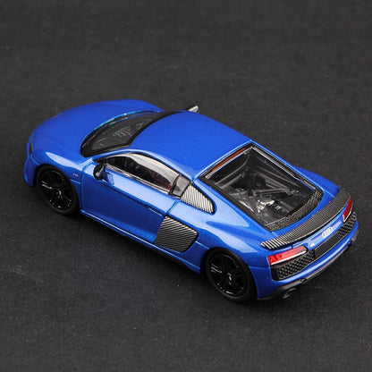 Massdi 1:64 Audi R8 V10 Coupe Performance 2022 Carro Modelo Liga Miniatura Supercarro Veículo Diecast Brinquedo