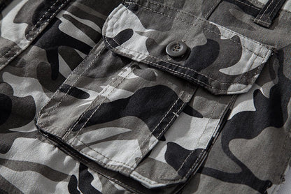 Loose camouflage beach five pants men's summer cotton thin section in the pants summer work casual shorts