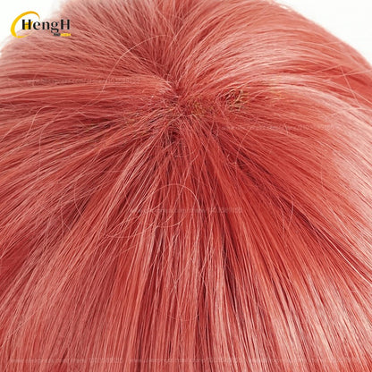 2 Estilos Anime Kurona Ranze Cabelo Sintético Curto 30cm Trança Vermelha Perucas Cabelo Resistente ao Calor Festa de Halloween Cosplay Perucas de Anime