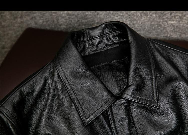 New Classic Motorcycle Men's Leather Jacket PU Leather Coat Men Windbreak Biker Leather Jacket Men Autumn Winter Outerwear 3XL