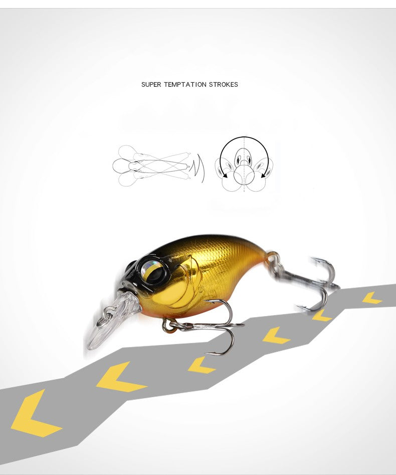 38mm 8g Topwater Mini Crankbait Fishing Lure Floating Wobbler Artificial Hard Bait for Pike Walleye Bass Plastic Swimbait Tackle