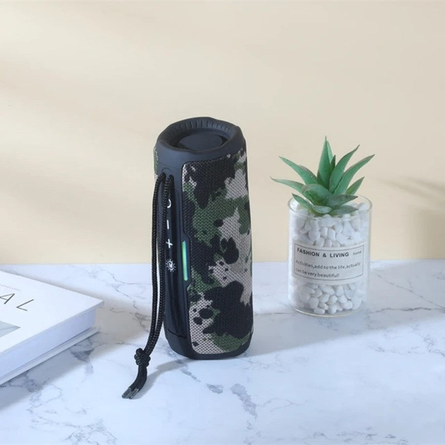 Caixa De Som Bluetooth Portátil Sem Fio Alto-falante Música Subwoofer Rádio FM Áudio Bluetooth Chamada Viva-voz Baffe
