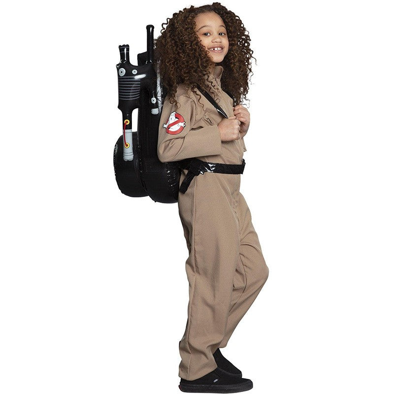 Halloween Father Ghostbusters Costumes Themed Cosplay Halloween Uniform Jumpsuit with Bag Ideal Adults Full Set Dress Up