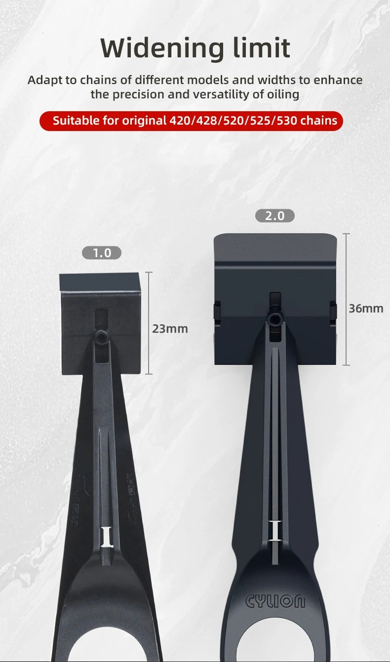 1/2PCS Lubrificador de Corrente de Moto Pulverizador Lubrificante Ferramenta Lubrificadora Cera de Corrente Sem Sujeira Anexo de Limpador de Corrente Aplicador de Óleo de Corrente