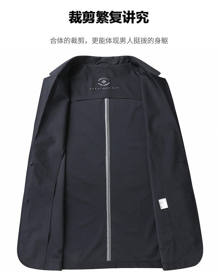 2025 Summer Ice Silk Thin Sunscreen Suit Jackets for Men Classic Business Casual Blazers Wedding Social Dress Coat Men Clothing