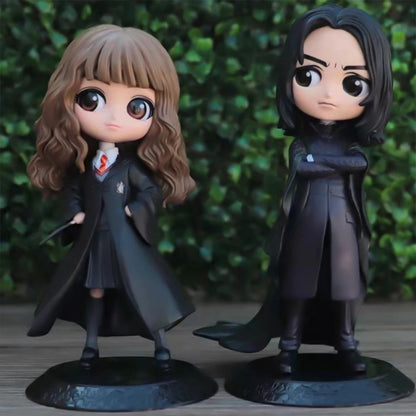 Enfeite de mesa da série Harry Potter, brinquedo modelo, boneco de ação, estátua modelo versão Kawaii Q, periféricos de anime para decoração