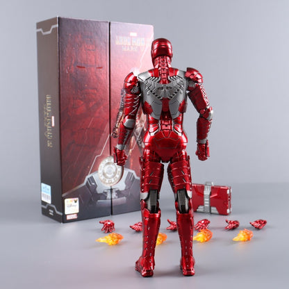 ZD Toys Homem de Ferro Série Articulado MK1 MK2 MK3 MK4 MK5 MK6 MK7 MK42 MK43 MK50 Boneco de Ação do Filme 7 Polegadas Bonecas Mark