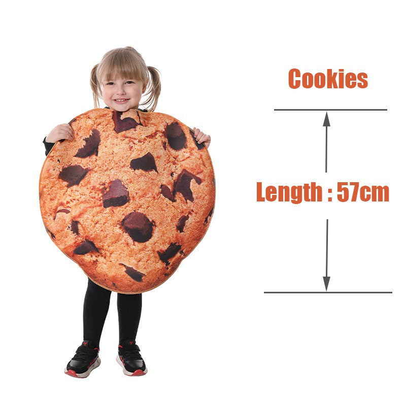 Cool Children's Costumes Kids Food Funny Costume For Purim Carnival Boys Hot Dog Cosplay Pizza Milk And Cookies Costume