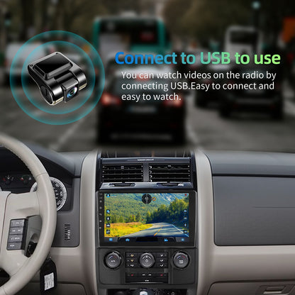 9" Car Stereo Radio For Ford Escape 2007-2012 Apple Carplay GPS Navigation WIFI 2G+32G Android 14 SWC Bluetooth FM/RDS Head Unit