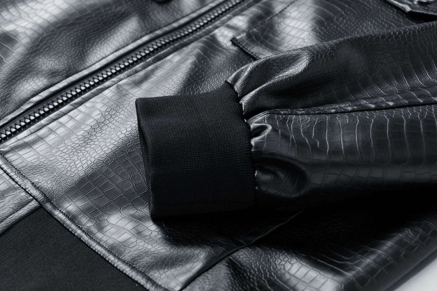 New Spring Autumn Winter PU Leather Stand Collar Open Cardigan Biker Casual Loose Fit Jacket Men's Fashion Outerwear