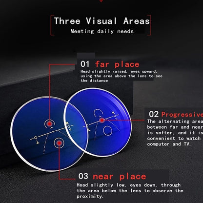Progressive Men's Eyeglasses Frame Multifocal Reading Glasses Anti Blue Light Eyewear Near Far Sight Glasse escuadras de metal+4