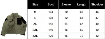 Tactical Jackets Men Shark Skin Military Soft Shell Jacket Waterproof Windproof Fleece Warm Motorcycle Multi-pocket Army Coats