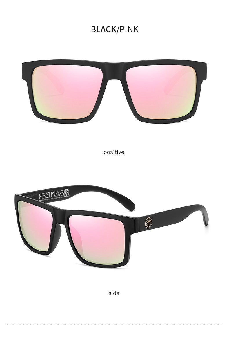 2024 NEW High quality luxury Heat Wave brand Polarized sunglasses square Conjoined lens Women men sun glasses UV400