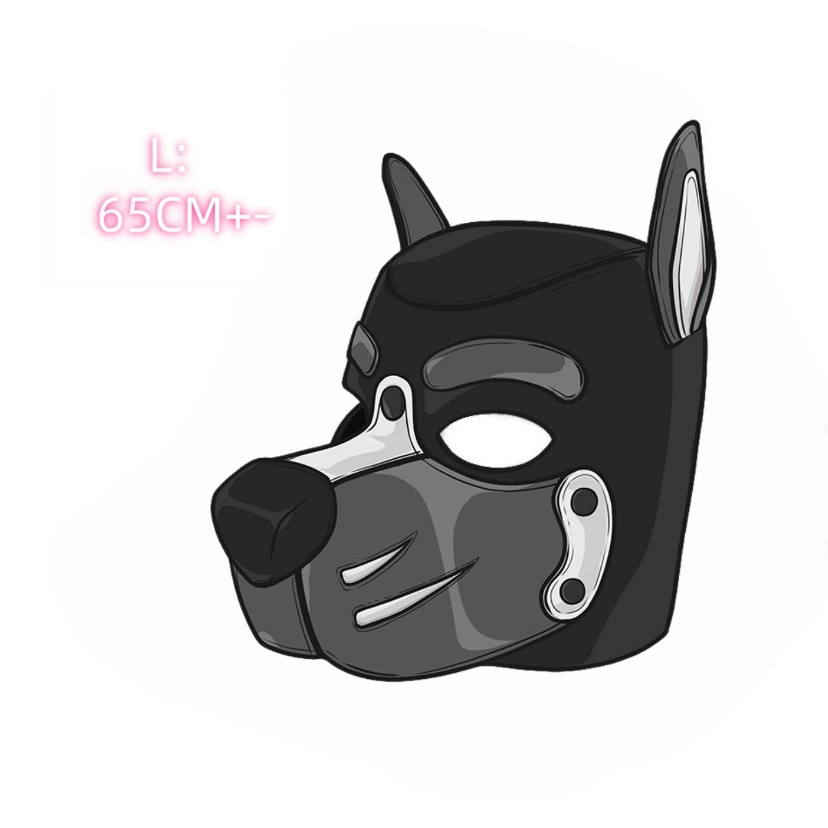 Unisex Sexy Costumes Halloween Party Pupply Play Mask Couples Games Full Face Fetish Masks Hood Latex Open Mouth DogHeadgear New
