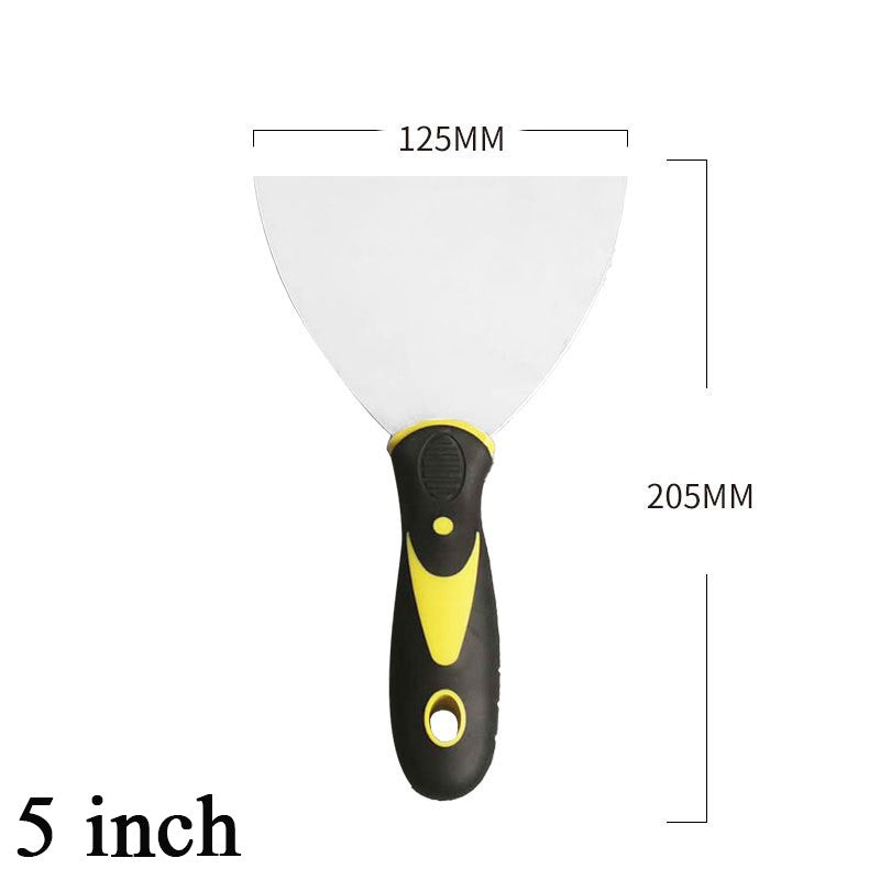 Conjunto de Espátulas Raspadoras de 1/2/3/4/5 polegadas para Massa Corrida, Pá, Espátula de Enchimento, Tinta, Massa de Calafetar, Construção, Ferramentas de Limpeza Domésticas e Industriais