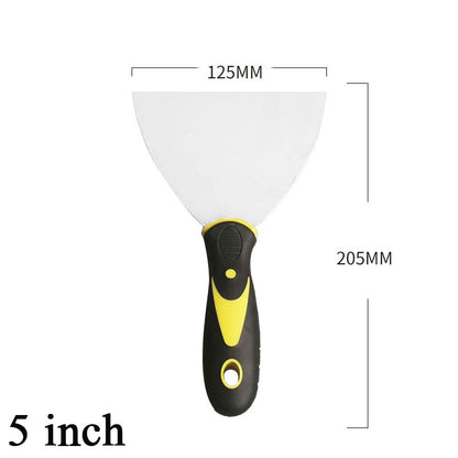 Conjunto de Espátulas Raspadoras de 1/2/3/4/5 polegadas para Massa Corrida, Pá, Espátula de Enchimento, Tinta, Massa de Calafetar, Construção, Ferramentas de Limpeza Domésticas e Industriais