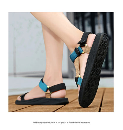 Men's Sandals Summer New Trendy Sports Shoes Non-Slip Wear-Resistant Soft-Soled Cool Beach Shoes for Men