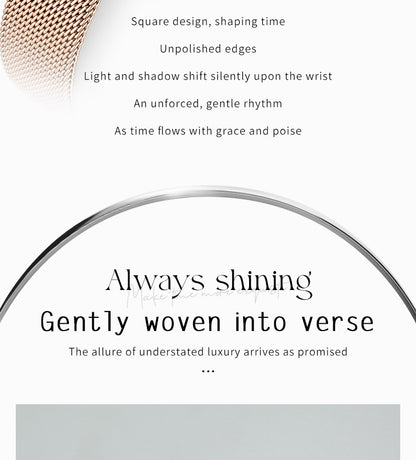 OLEVS Ultra Thin 8mm Women's Watches With Gift Box Fashion Elegant Rose Gold Mesh Steel Strap Luxury Quartz Watch for Woman 3692