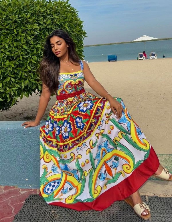 2024 Vintage Pattern Printed One Piece Swimsuit Swimwear Bikini Set Women Beachwear Clearance Wholesale