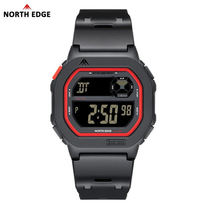 NORTH EDGE X1 Square Screen Digital Watch 2025 Men Women Sportswatch Waterproof 50M Stopwatch Countdown Alarm Clock Reloj Hombre