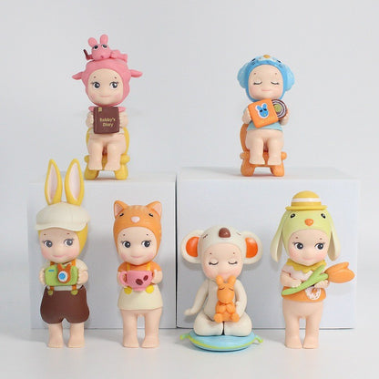 Novos bonecos Sonny Angel de 2025 da série "Enjoy The Moment", em caixas surpresa, mini figuras de anime, enfeites, bonecos de desenho animado, presente de Dia dos Namorados para desktop
