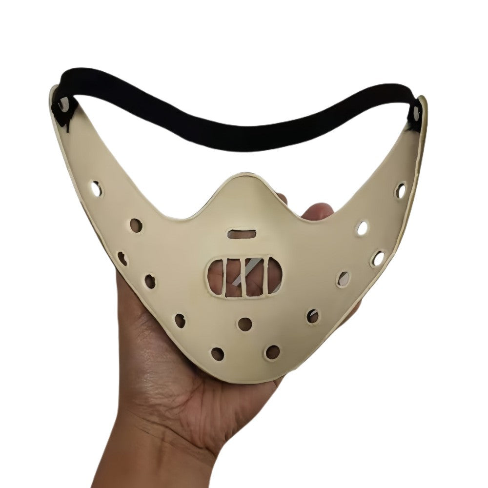 Hannibal Masks Horror Hannibal Scary Resin Lecter The Silence of The Lambs Masquerade Cosplay Party Halloween Mask 3 Colors