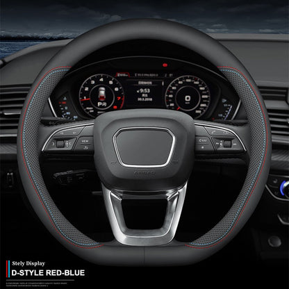 Capas de Volante Automotivas Universais em Couro PU sem Anel Interno Adequadas para 14,5-15 37-38cm Acessórios de Suprimentos para Interior de Carro
