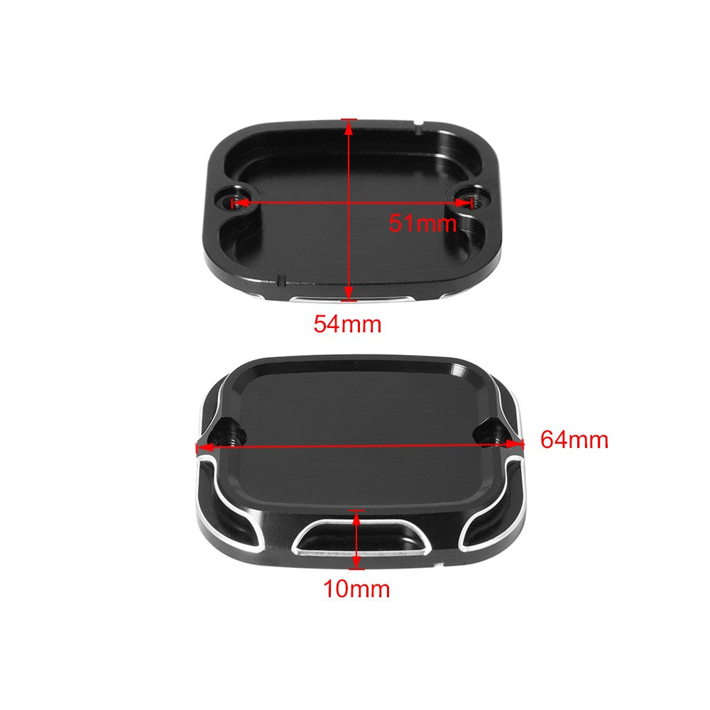 Tampa do Reservatório de Freio Mestre CNC de Moto Dianteira e Traseira para Harley Touring Road King Street Electra Glide Ultra V-Rod Night Rod