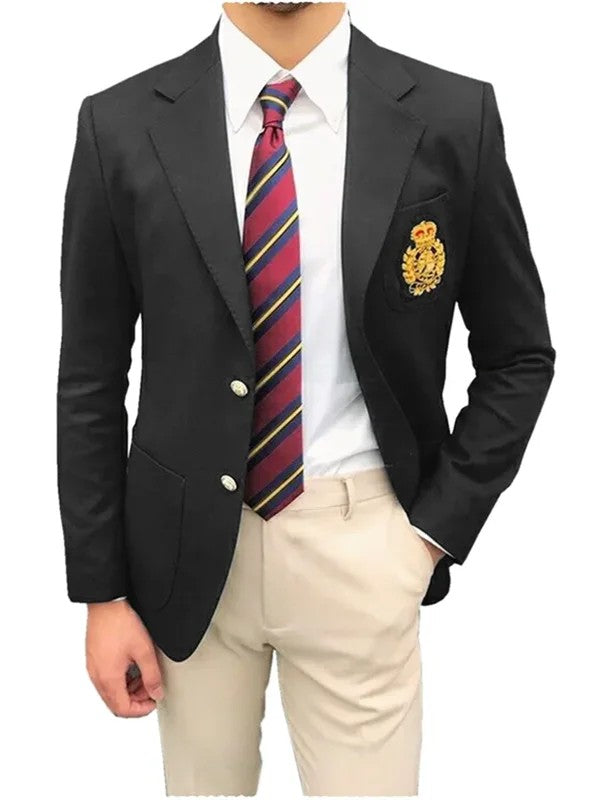 1PieceRed Men's Suit Single Breasted Notch Lapel Jacket Business Casual Blazer Coat High Quality Fashionable Slim Fitting Tuxedo