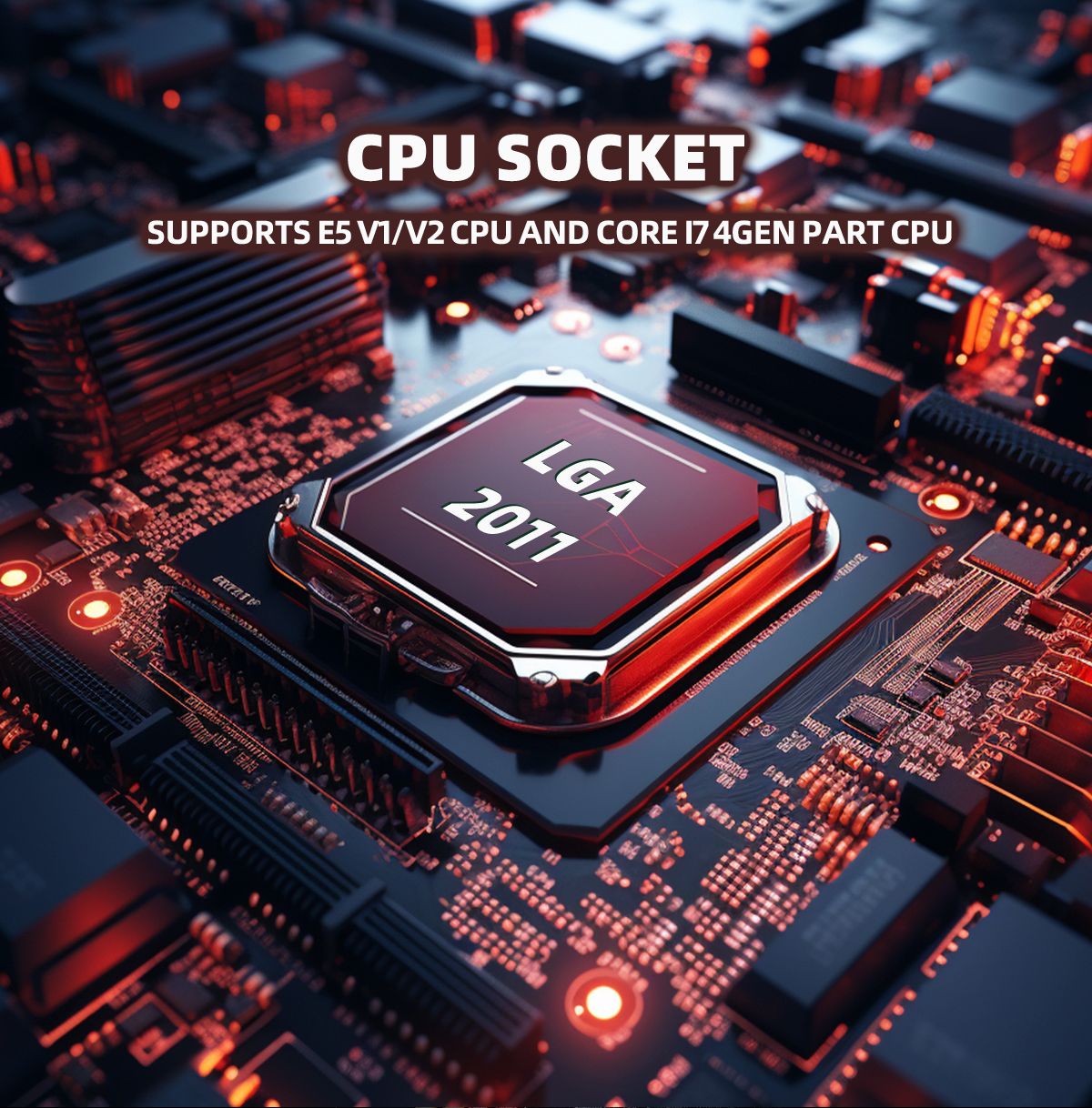 Conjunto de Placa-Mãe ZSUS X79 VG2 com Processador Intel LGA2011 Xeon E5 2630 V2 Memória RAM DDR3 1*16GB 1600MHZ ECC NVME M.2 SATA