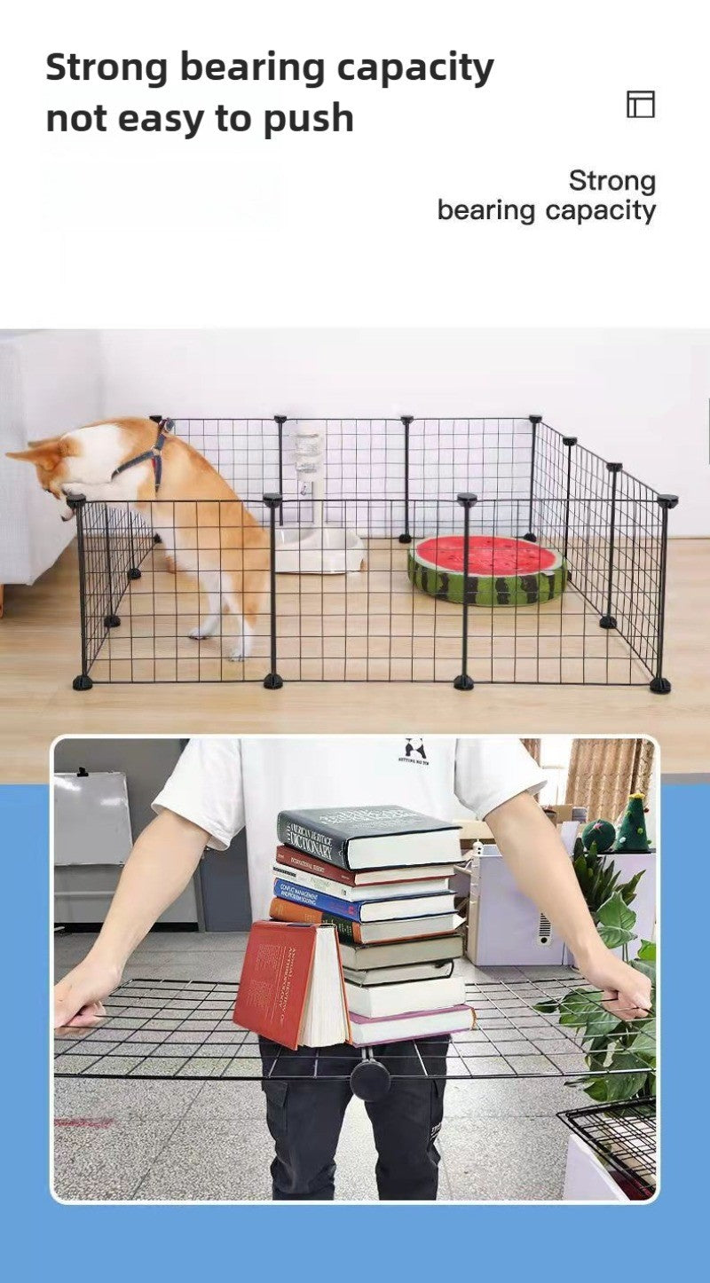 Painéis de Cerca para Pets DIY, Painéis Simples de Malha de Arame para Gaiolas de Coelhos, Gatos e Cães, Cercas Empilháveis e Montáveis, Gaiolas Multifuncionais