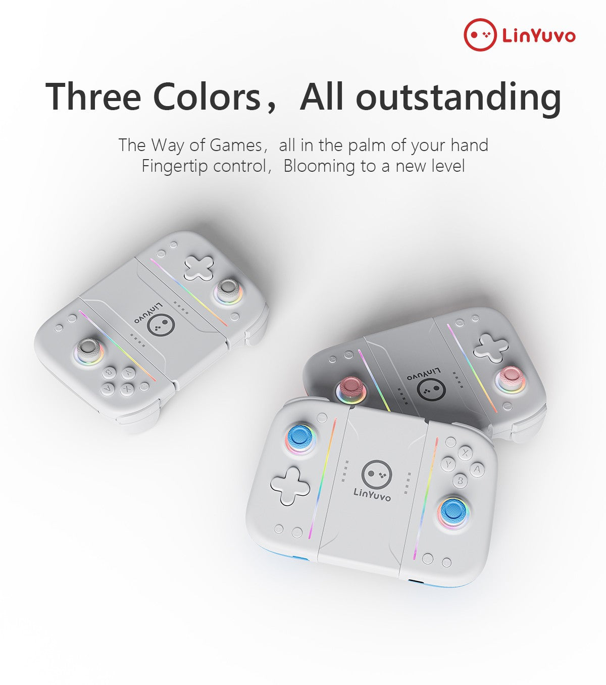 LinYuvo Wireless Switch Controller KS52 for Nintendo NS/OLED,Wireless Joypad Controller with Adjustable Vibration&Large Battery