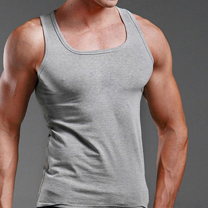 2020 Summer Plus Size Men Clothing Tank Tops Black White Gray Singlets Sleeveless Fitness Men Vest Casual Bodybuilding Vest New