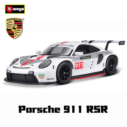 Bburago 1:24 Porsche 963 24 alloy racing car Alloy Luxury Diecast Car Model Toy Collection Gift Multiple styles to choose from