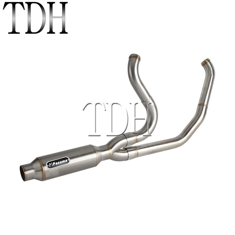 17-25 SC Project Exhaust System Kit Slip On Line 2-into-1 Full Complete Muffler For Harley Touring CVO Road Street Electra Glide