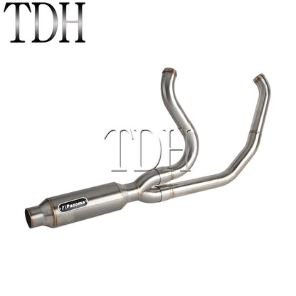 17-25 SC Project Exhaust System Kit Slip On Line 2-into-1 Full Complete Muffler For Harley Touring CVO Road Street Electra Glide