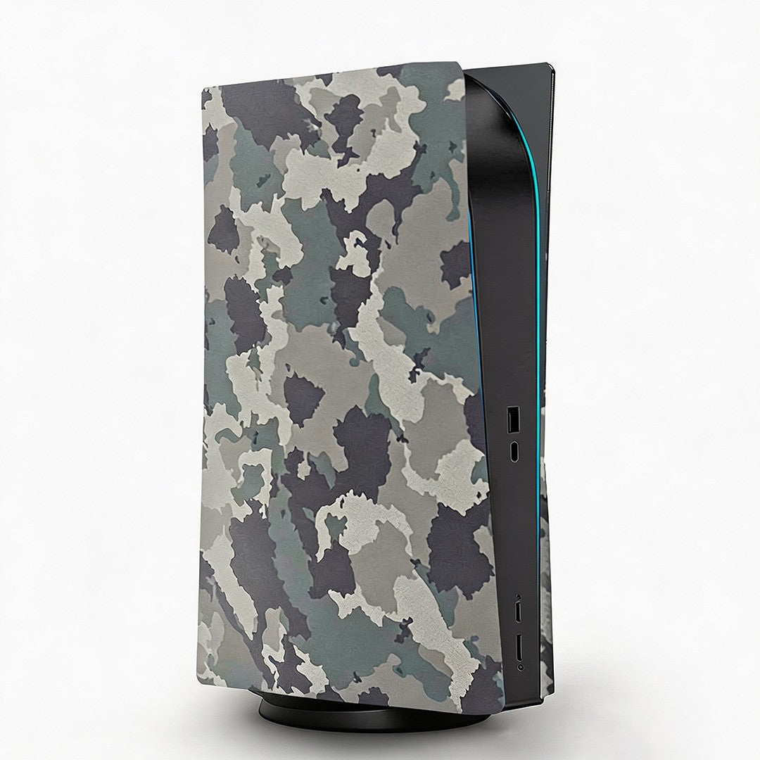 For PS5 Console Disc Version Camouflage Skin Faceplate Shell Console Replacement Backplate Shell For Playstation 5 Disc Edition