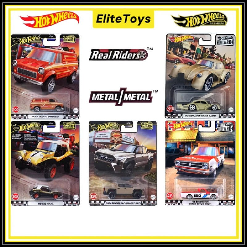 Hot Wheels Premium Boulevard Diecast Cars Datsun Toyota Meyers Ford Volkswagen Kafer Collectible 1:64Car Vehicle Alloy Model Toy