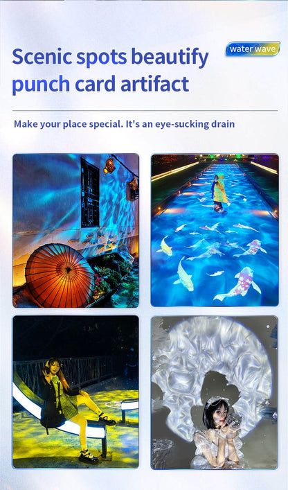 Waterproof Outdoor Water Wave Oecen Wave Light Water Wave Effect Projector with gobo projector