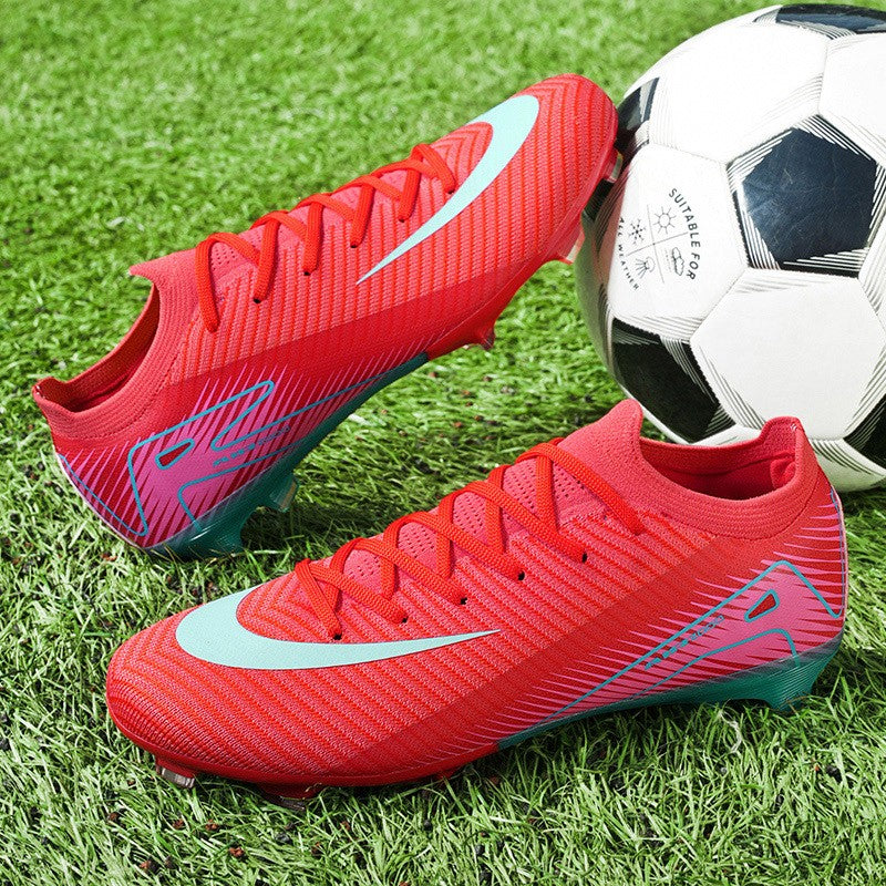 New Men Football Boots Cleats Grass Adult Soccer Shoes Ankle Sport Training Outdoor Ultralight Non-Slip Futsal Comfortable