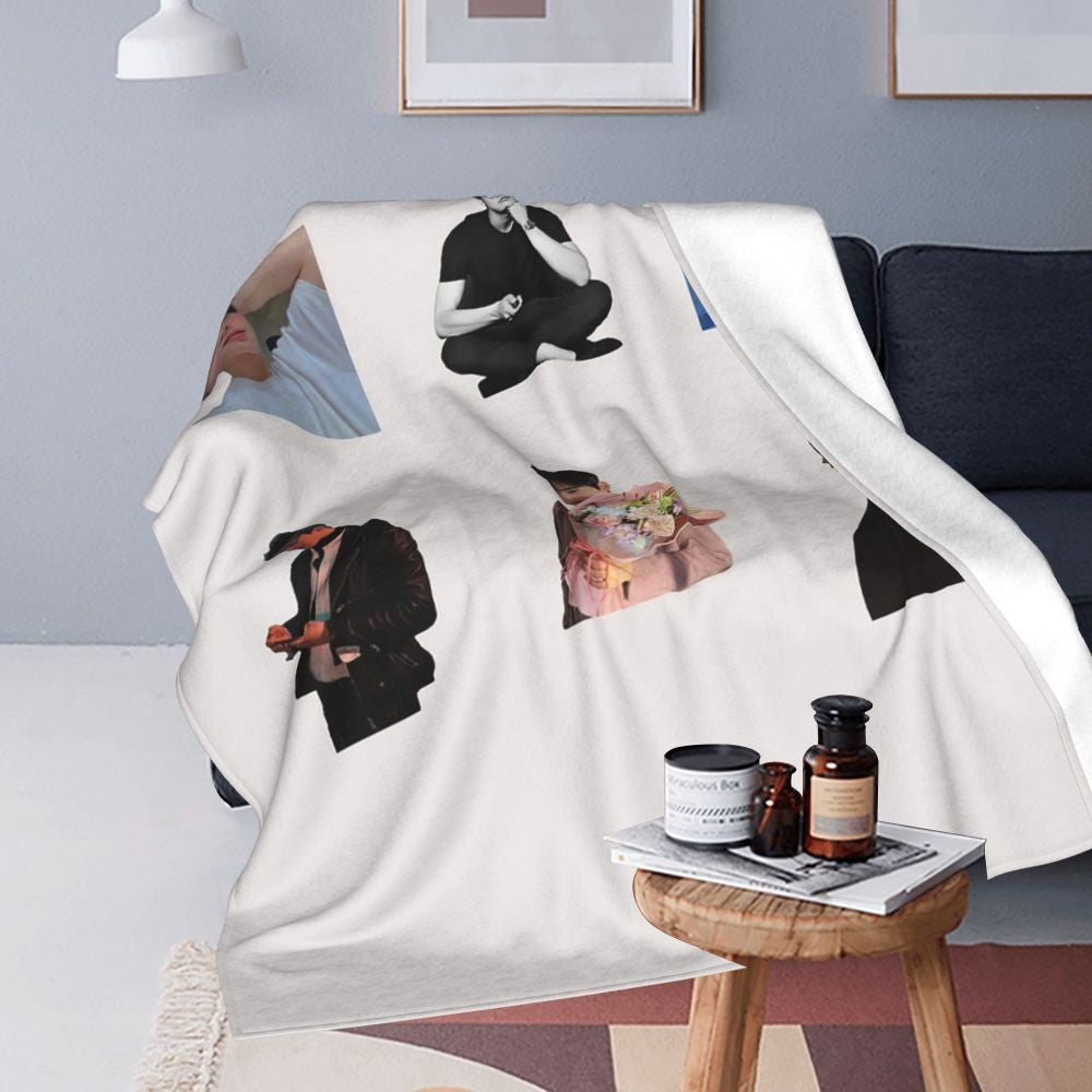 Cha EunWoo Kpop Astro Blankets Soft Warm Flannel Throw Blanket Cover for Bed Living room Picnic Travel Home Sofa