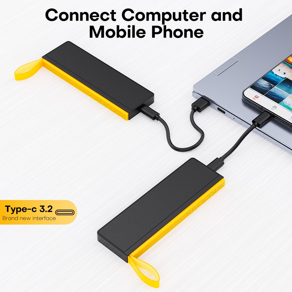 Kodak X106 Portable SSD 2TB 1TB USB 3.2 Type C External Drive Hard Disk 512GB 256GB Solid State Drive For PS4 Laptop Macbook PC