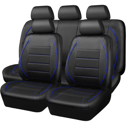 All Season Quited PU Leather Car Seat Cover Full Surrounded Seat Protector Waterproof Universal Fit Sedan Suv Pick-up Truck Seat